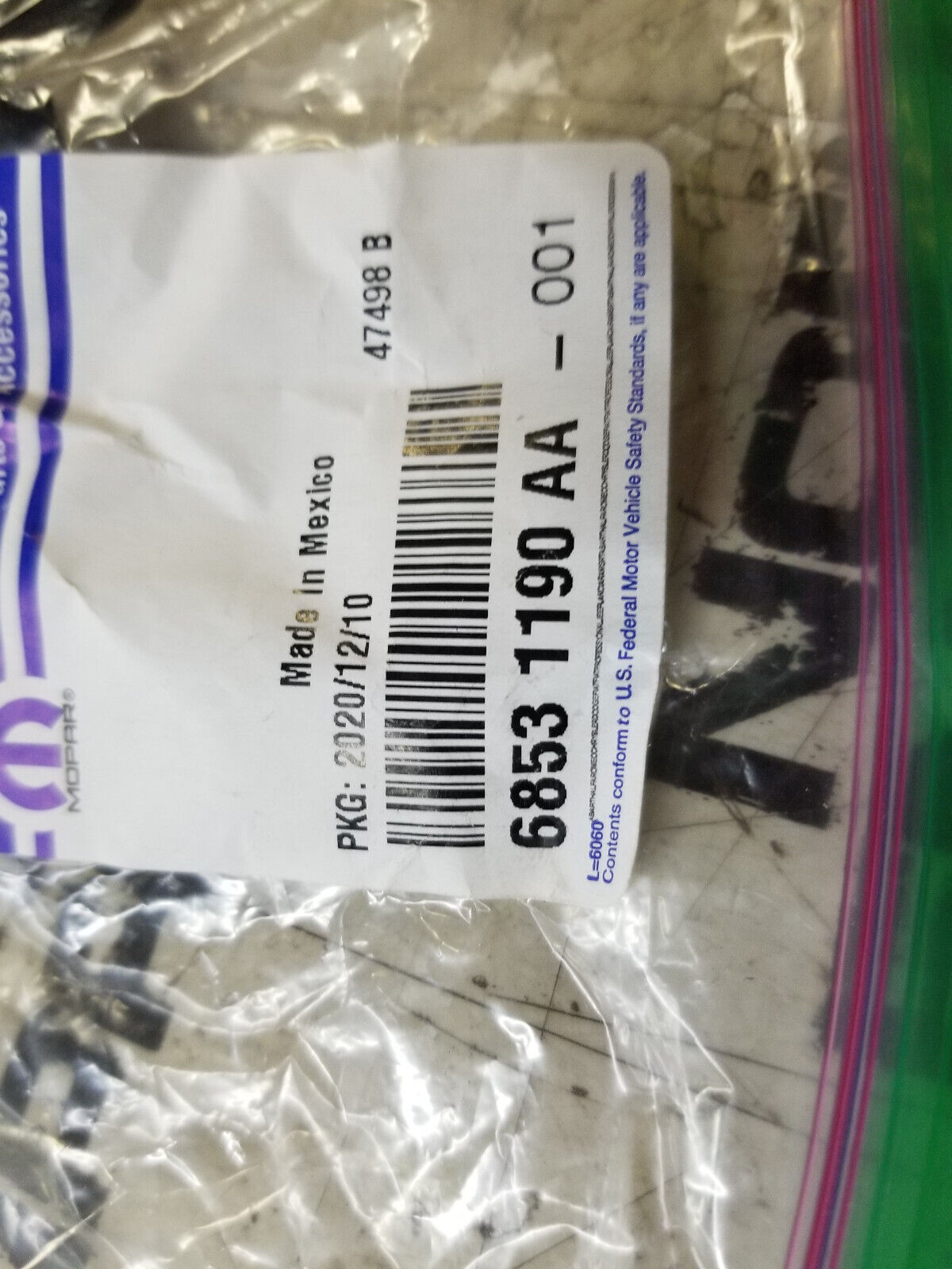 68531190AA MOPAR CAMERA MOUNT