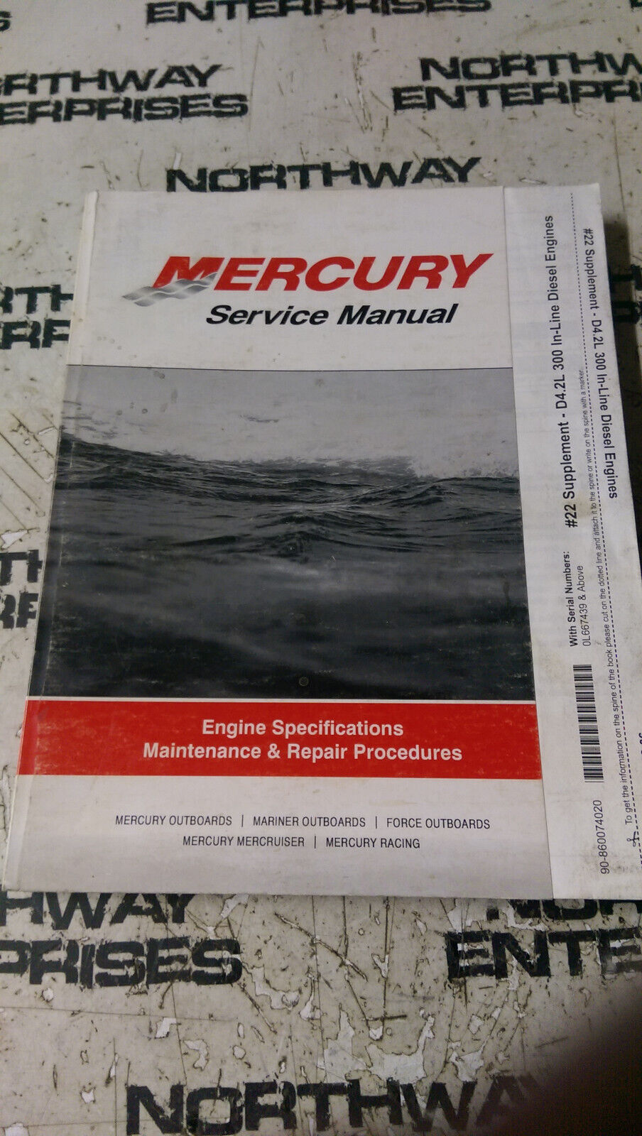 Mercury MerCruiser #22 D4.2L 300 Supplemental Service Manual 90-860074020