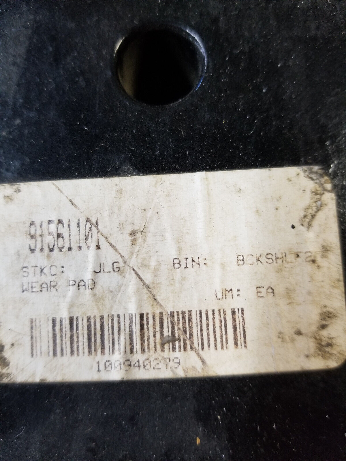 JLG Part # 91561101 - SUPPORT, WEAR PAD