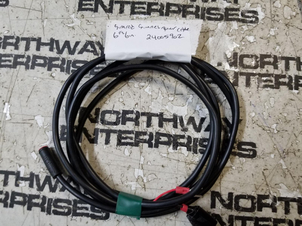 24005902 SIMRAD SIMNET POWER CABLE 6FT 6INCHES LONG WITH CUT END