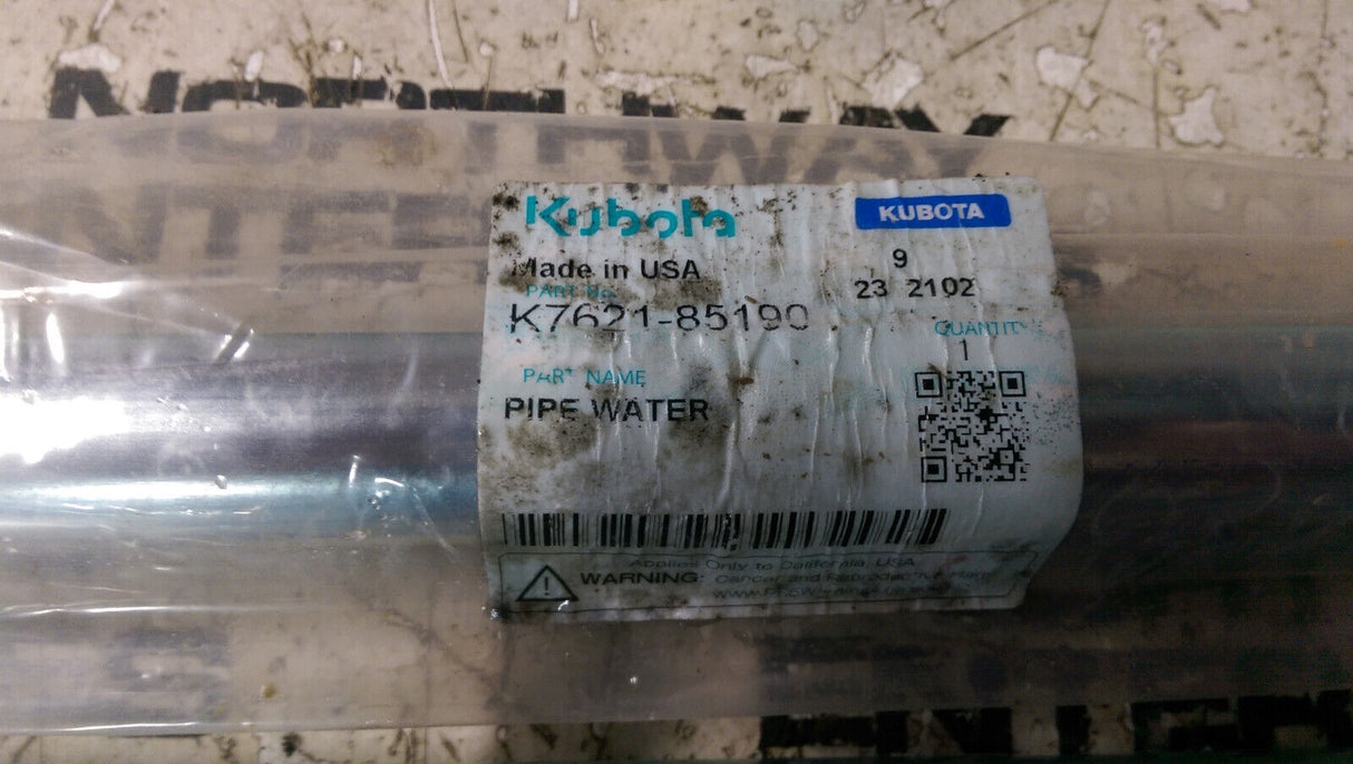 Kubota K7621-85190 PIPE WATER