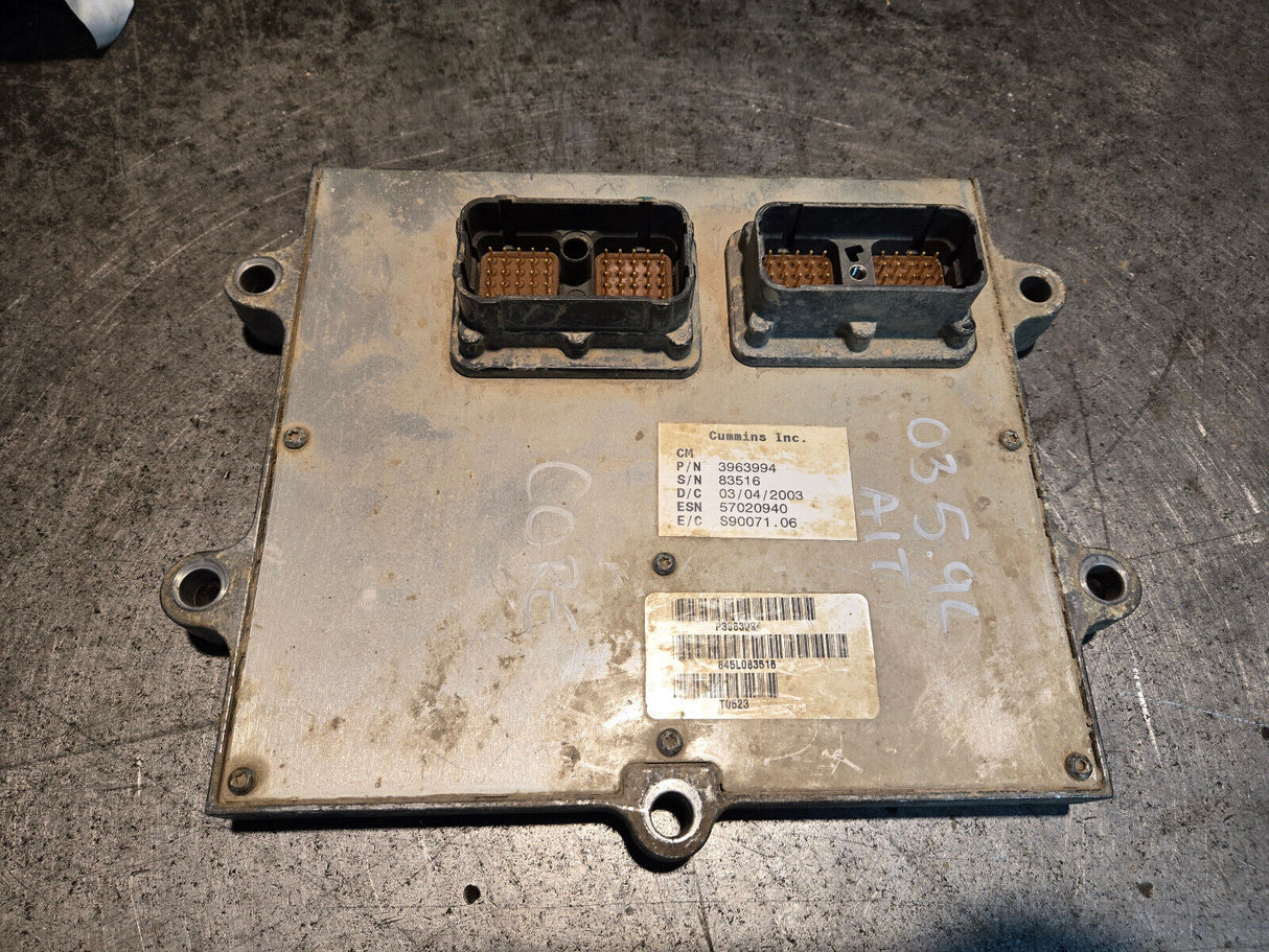 2003 DODGE RAM 5.9L AUTOMATIC TRANS CUMMINS ECM PCM ECU 3963994 CORE