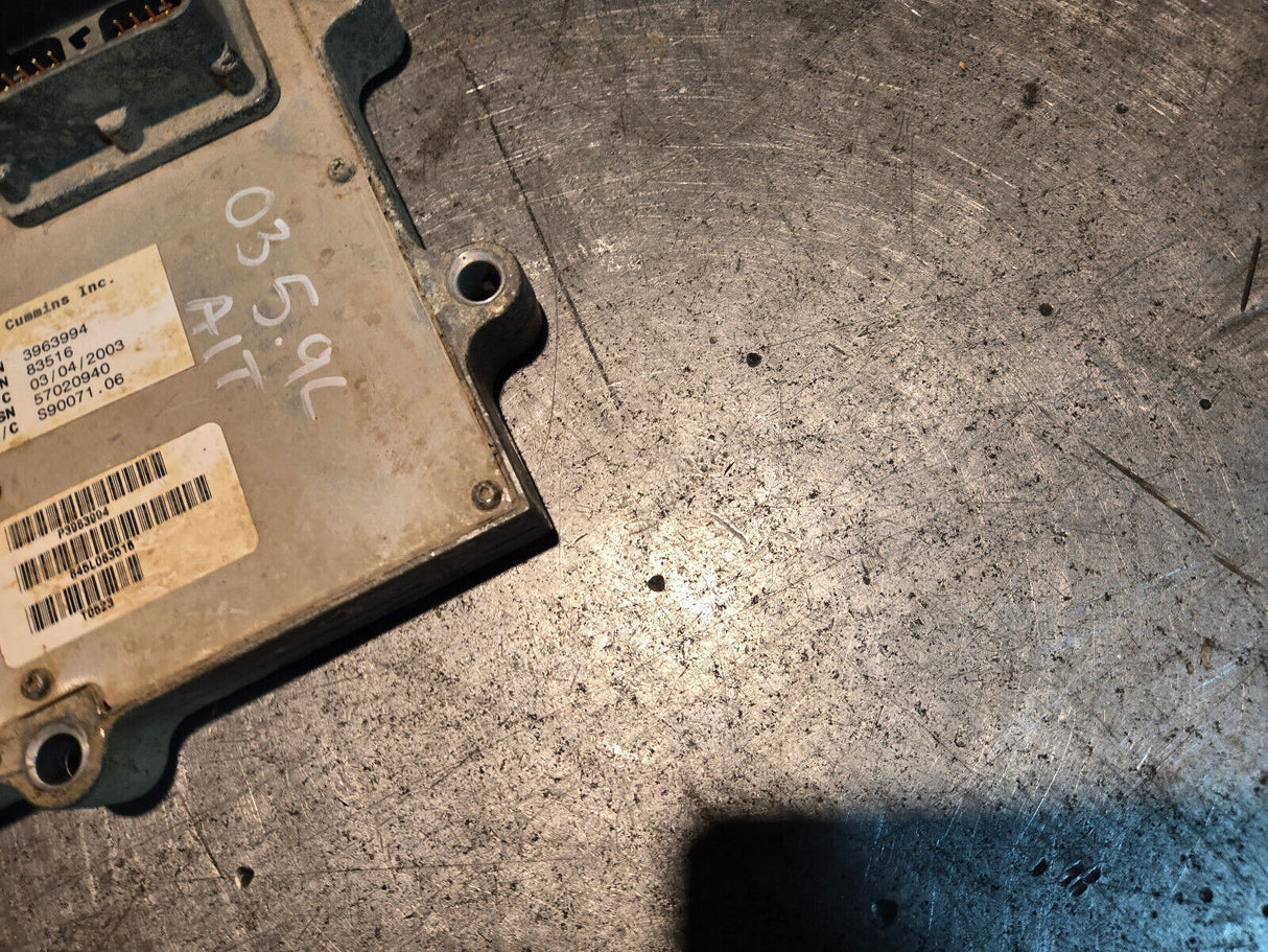 2003 DODGE RAM 5.9L AUTOMATIC TRANS CUMMINS ECM PCM ECU 3963994 CORE