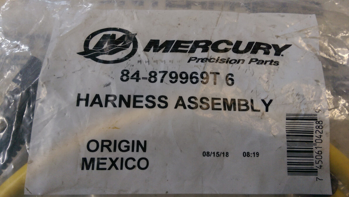 MERCURY SMARTGRAFT GAUGE WIRE HARNESS ASSEMBLY 84-879969T6 YELLOW 6' FT BOAT