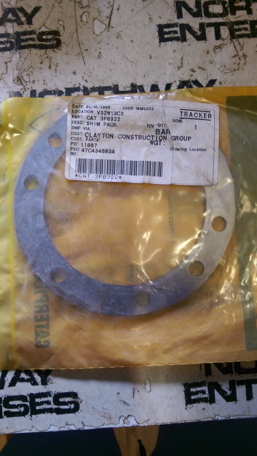 CATERPILLAR 3P-0322: SHIM PACK 3P0322