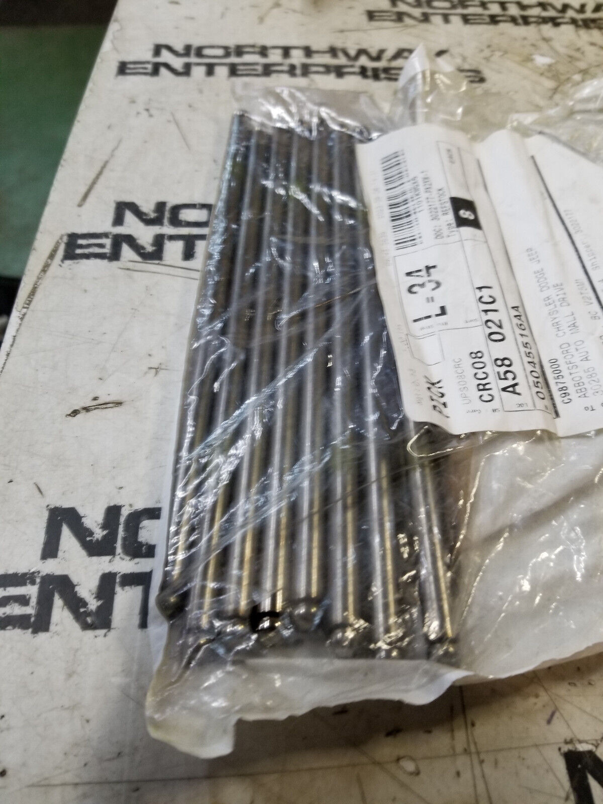 1 PACK OF 8PC Exhaust Valve Pushrod Mopar 05045516AA