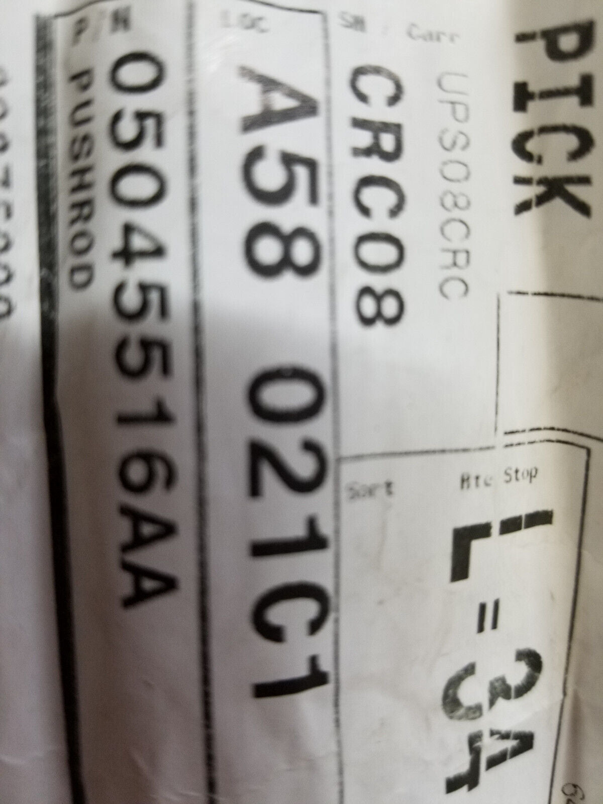 1 PACK OF 8PC Exhaust Valve Pushrod Mopar 05045516AA