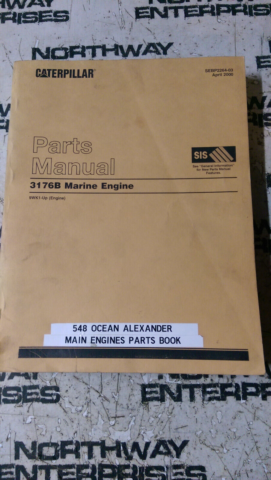 CATERPILLAR 3176B MARINE ENGINE PARTS MANUAL SEBP2264-03