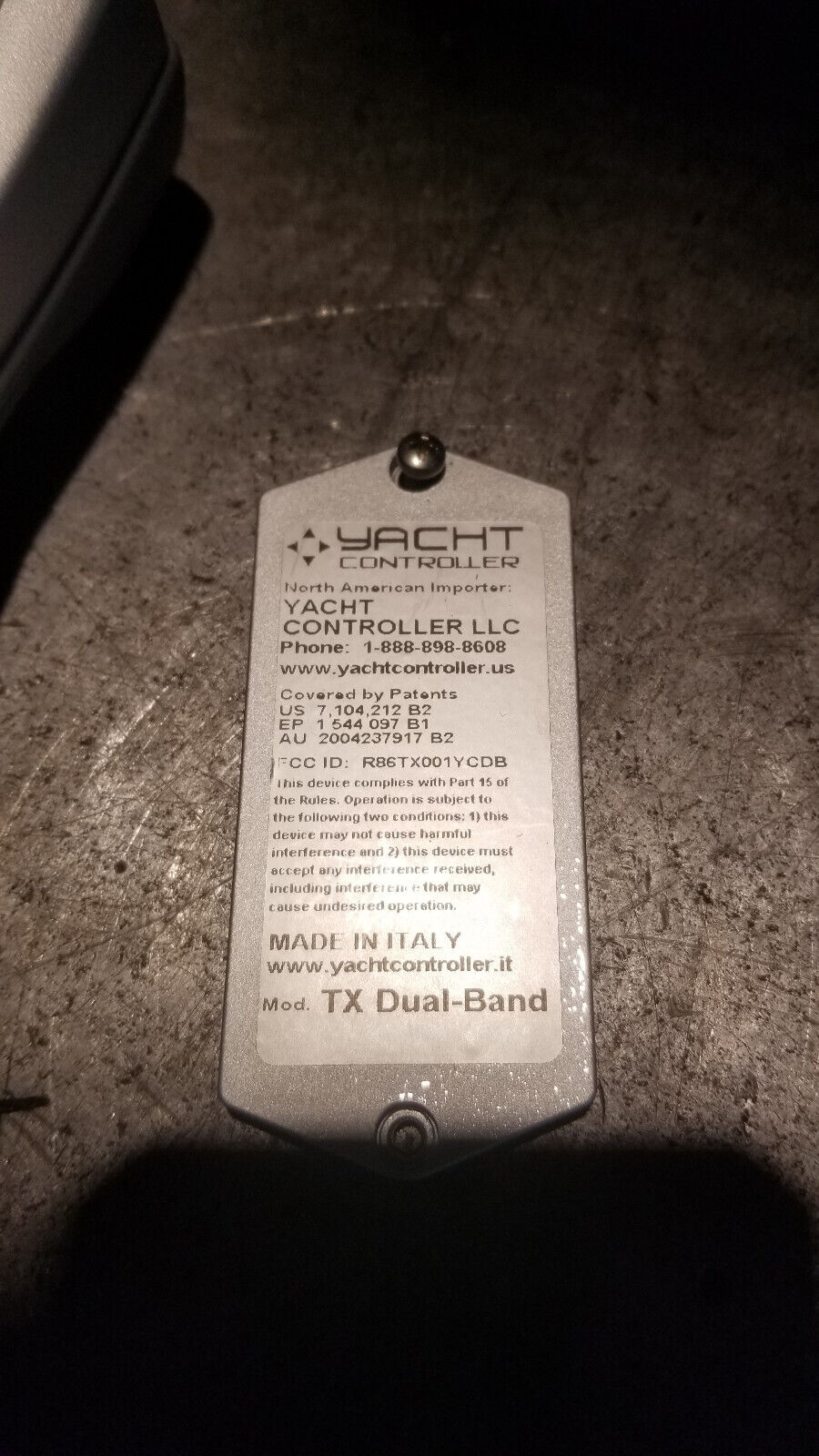 Yacht Controller DUMMY Remote, for parts TX DUAL-BAND REF4