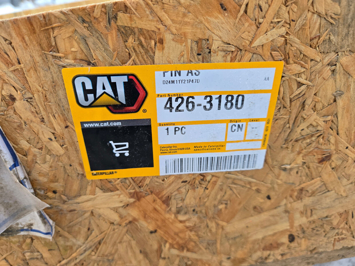 Caterpillar 426-3180 CAT Linkage Pin Supports Machine Frames Rotational Movement