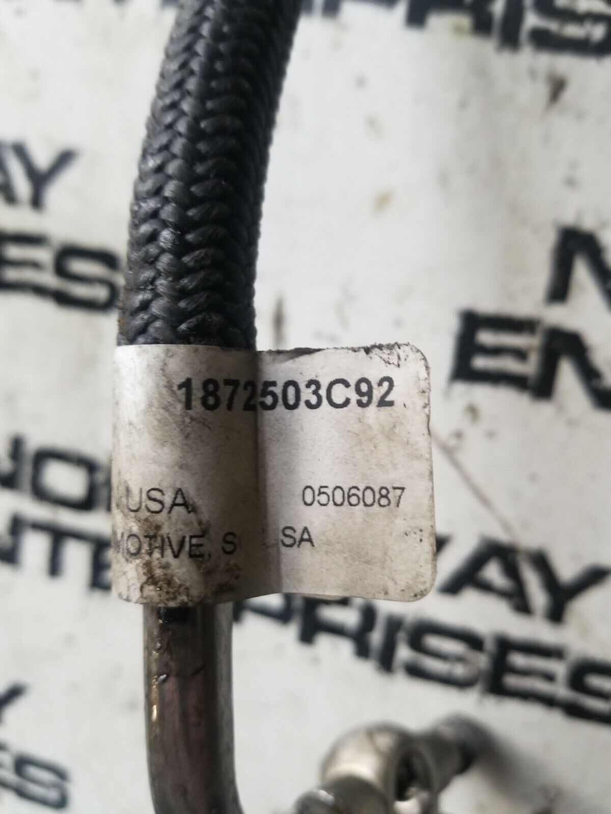 08-10 2008-2010 Ford Diesel 6.4L Fuel Cooler to Fuel filter Line 1872503c92