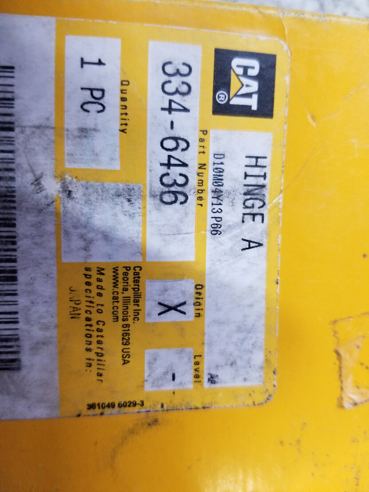 334-6436 CATERPILLAR Roof Hatch Hinge