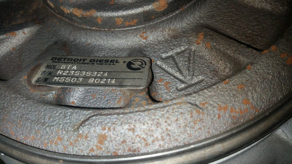 Detroit Diesel Series 60 Engine Garrett R23535324 Turbo Turbocharger FOR PARTS