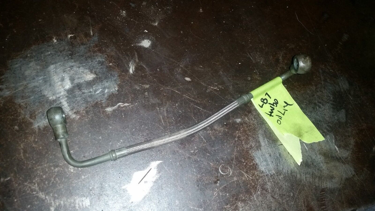 01-04 2004 - 2004 LB7 Chevy 6.6L Duramax Turbo Oil Feed Braided Line 97188654