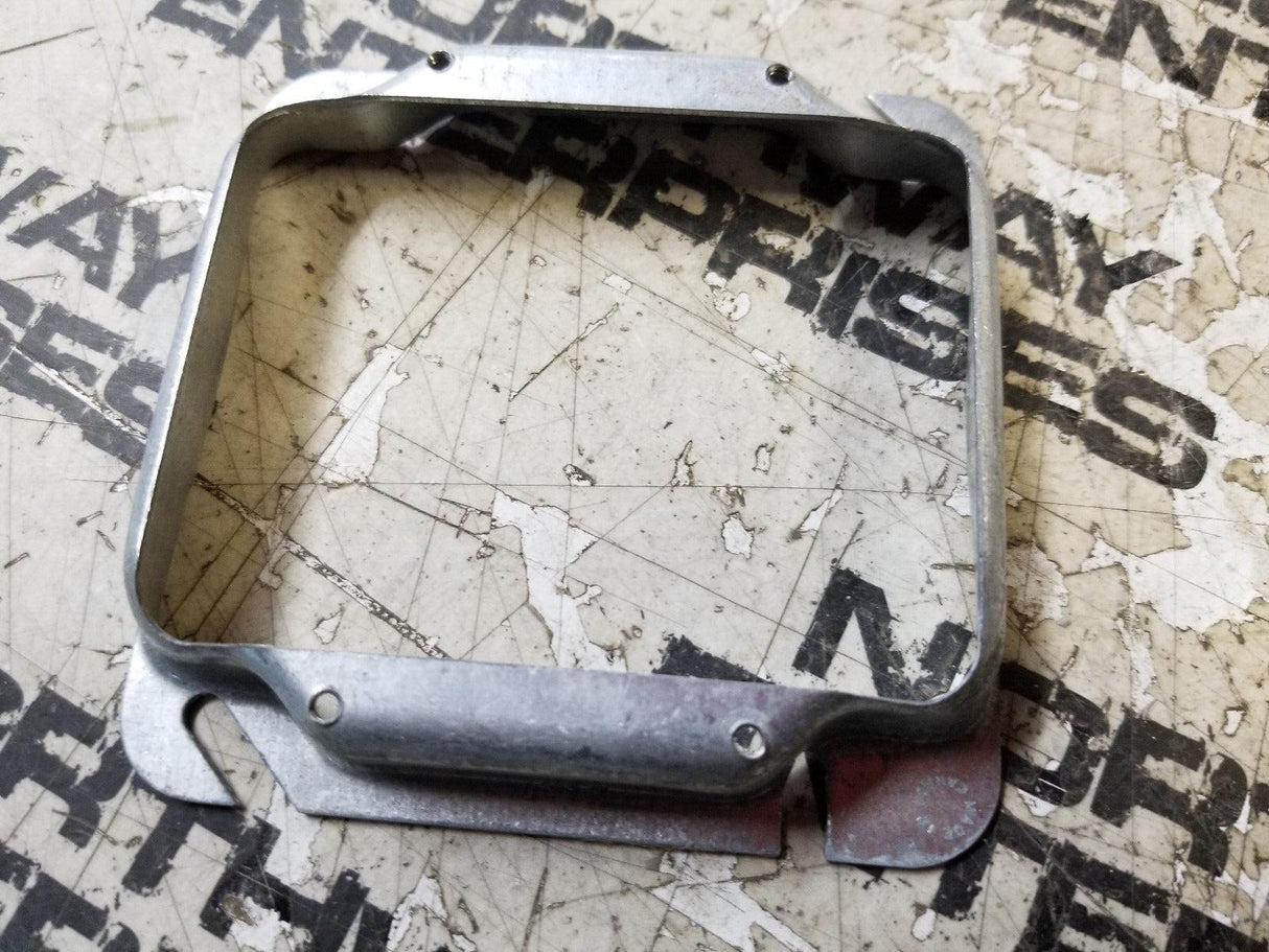 LOT OF 14PC - ABB 4 inch x 3/4 inch Raised Ring 2 Device Steel City Square Cover