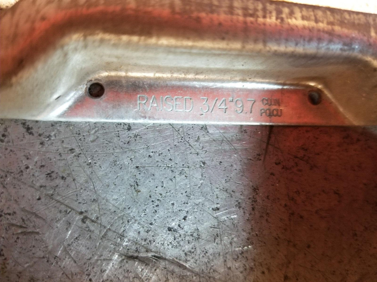 LOT OF 14PC - ABB 4 inch x 3/4 inch Raised Ring 2 Device Steel City Square Cover