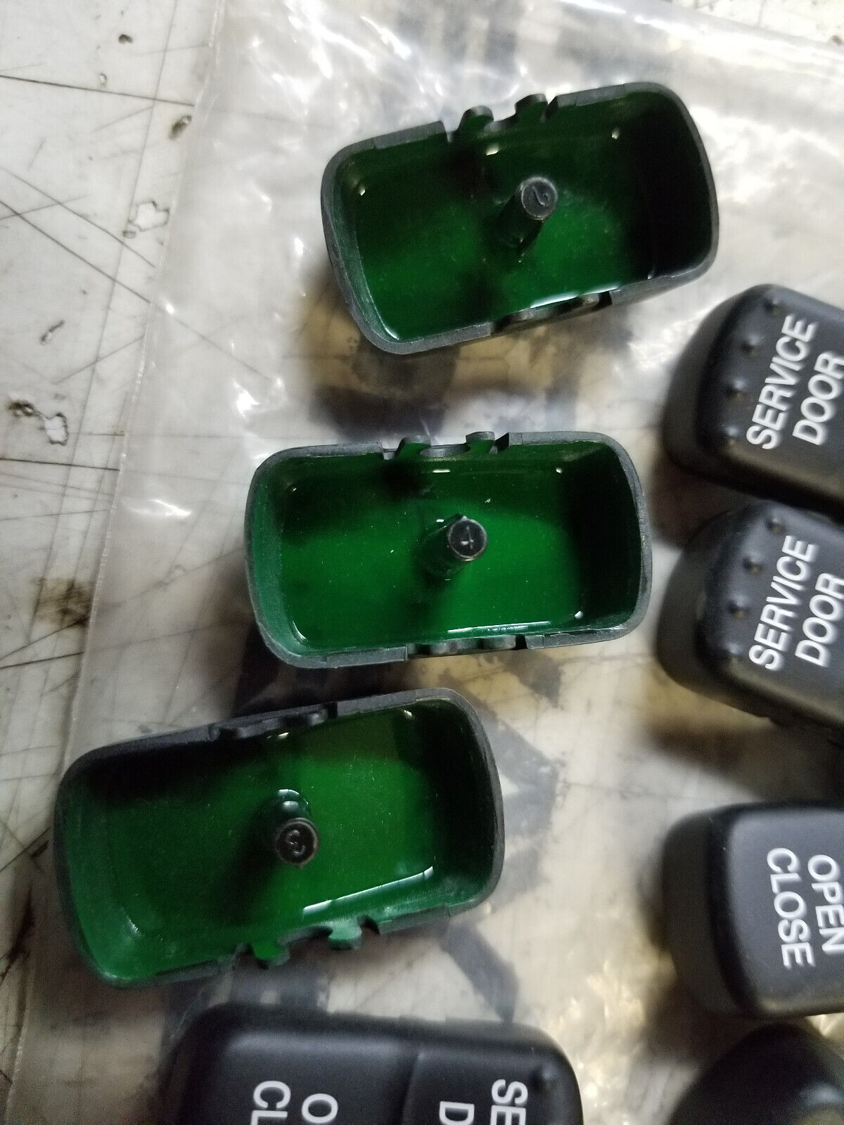 LOT OF 9PC - 00027328 Blue Bird Service Door Switch Top Only