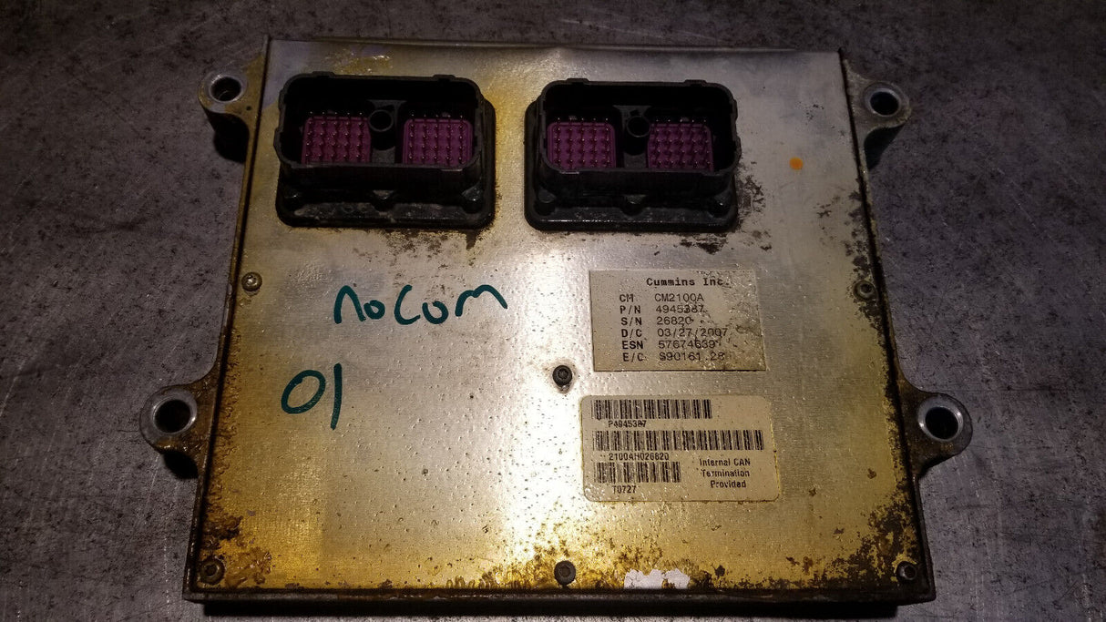 CORE CUMMINS CM2100A 4945387 ECM CORE / NO COMMUNICATION
