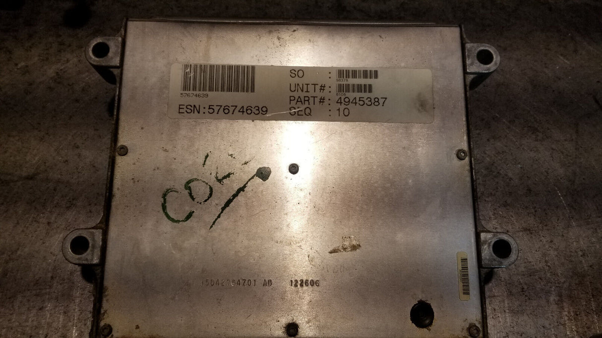 CORE CUMMINS CM2100A 4945387 ECM CORE / NO COMMUNICATION