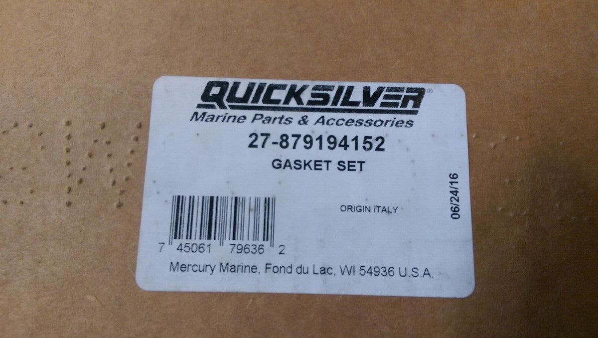 27-879194152 MERCURY GASKET SET CUMMINS/MERCRUISER DIESEL QSD-4.2L - CMD QSD 4.2
