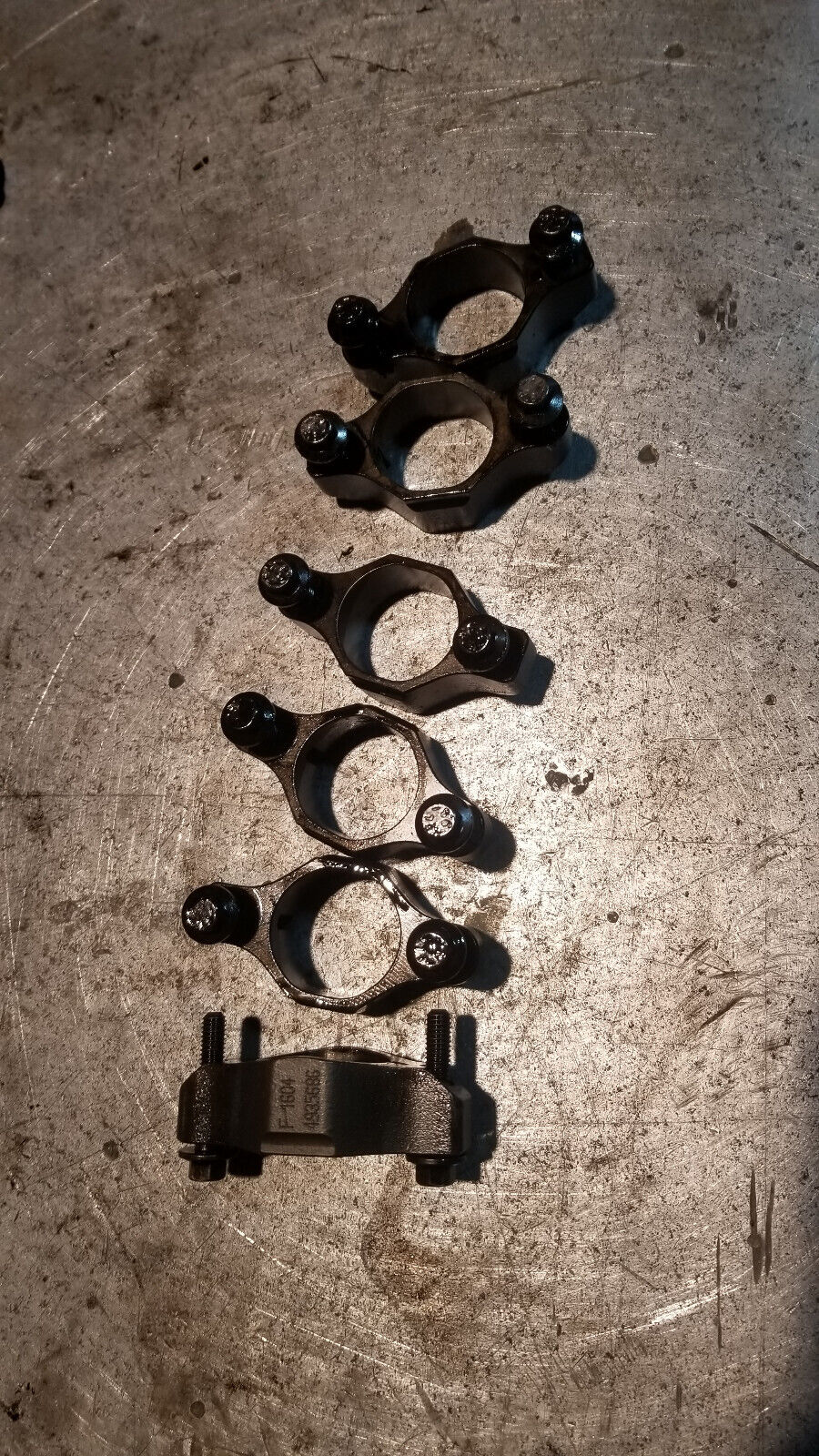 Cummins 6.7L 6.7 Diesel Injector Hold Down Set of 6 68146212AA 4935686 w/ bolts