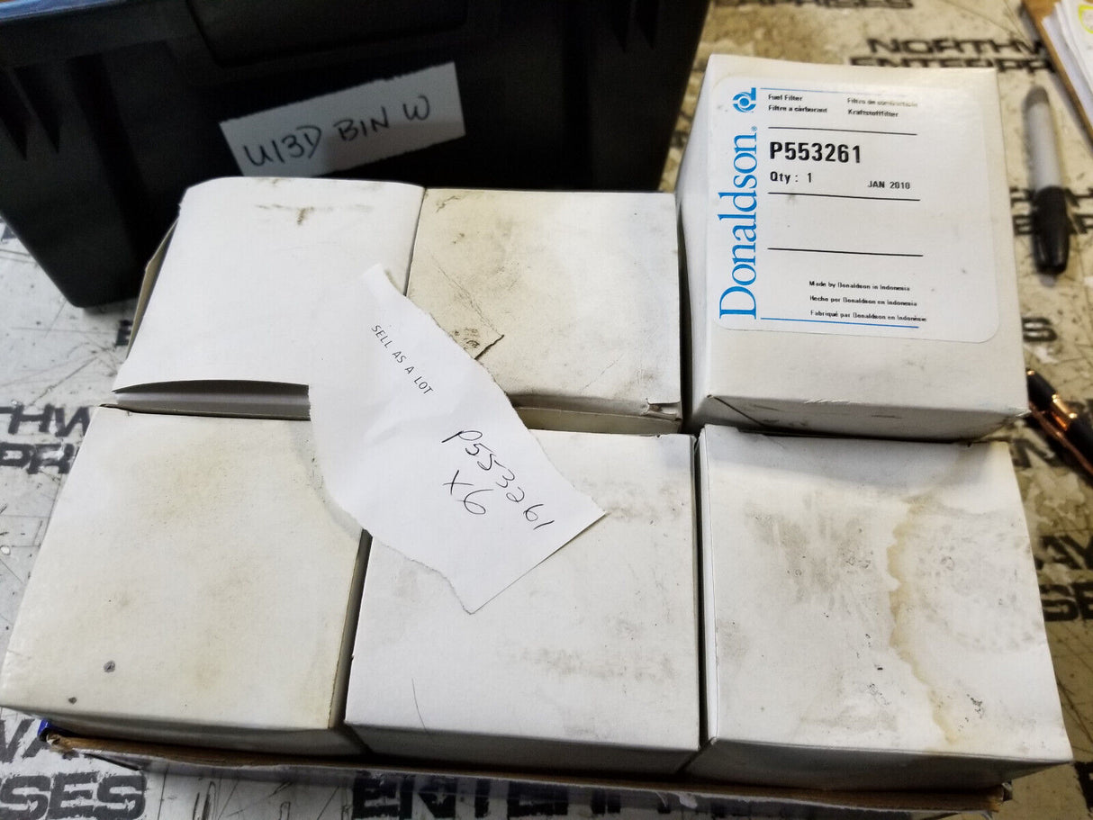 LOT OF 6PC - P553261 Donaldson Fuel Filter Cartridge Secondary- P553261