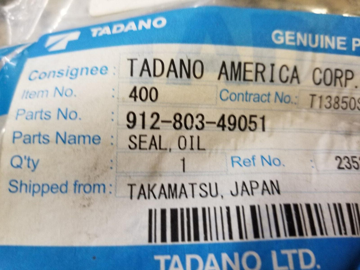 Oil Seal TADANO 912-803-49051 91280349051