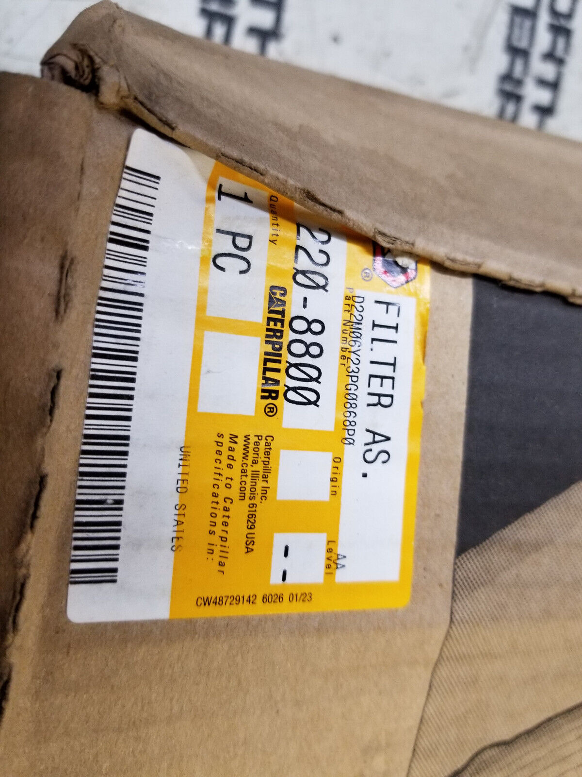 220-8800 CATERPILLAR CABIN AIR FILTER 2208800