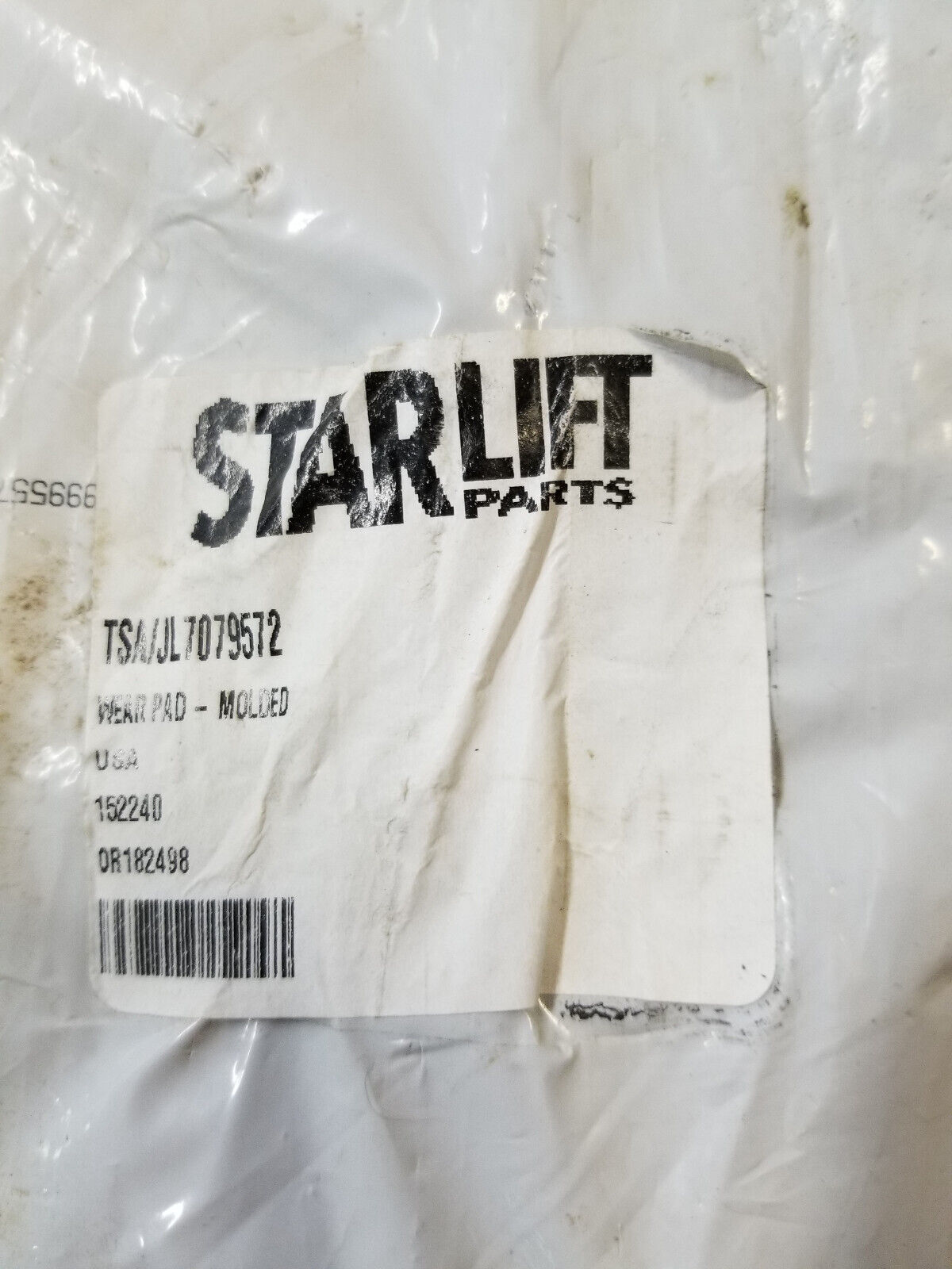 7079572 JLG Wear Pad Cast Nylon