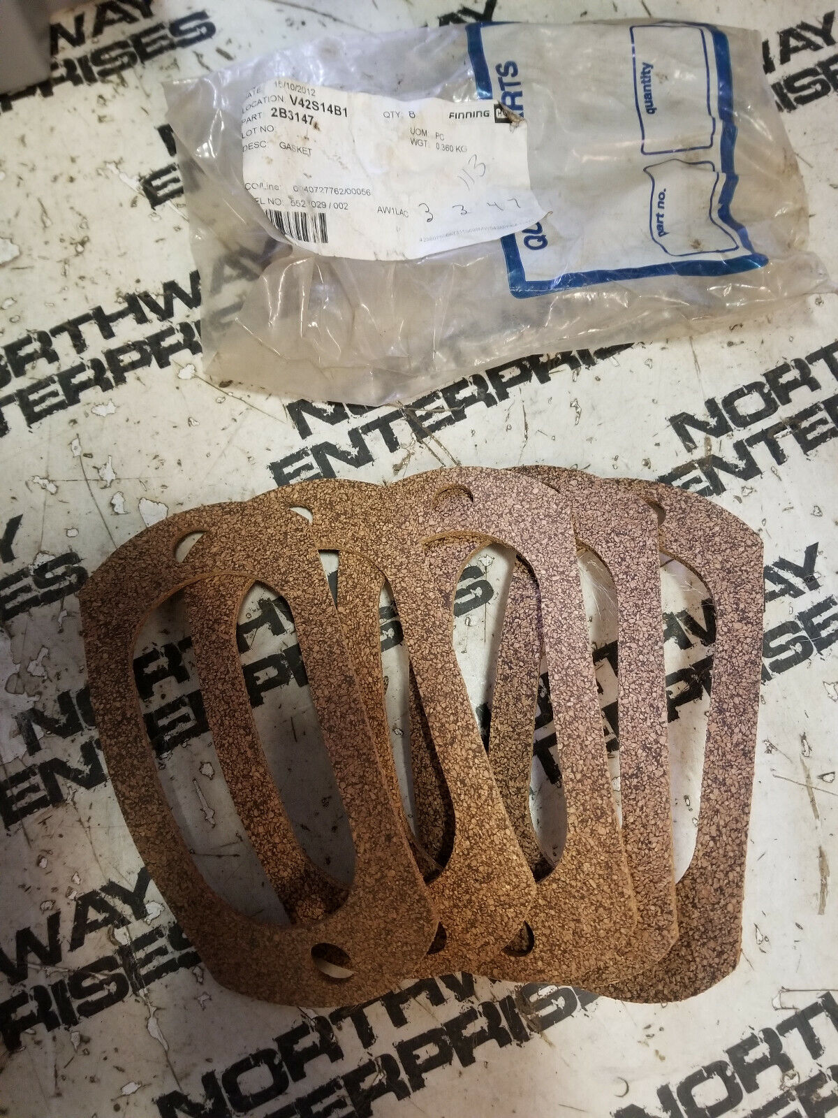 2B-3147 LOT OF 5 PIECES CATERPILLAR GASKET