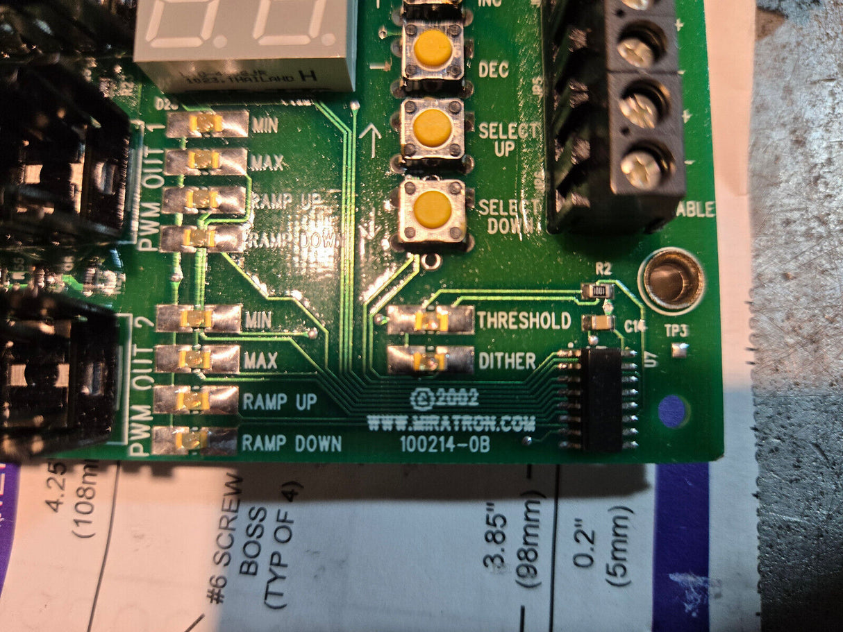PC100 SINGLE OUTPUT RAMPING PROPORTIONAL CONTROLLER MIRATRON 3285EL100