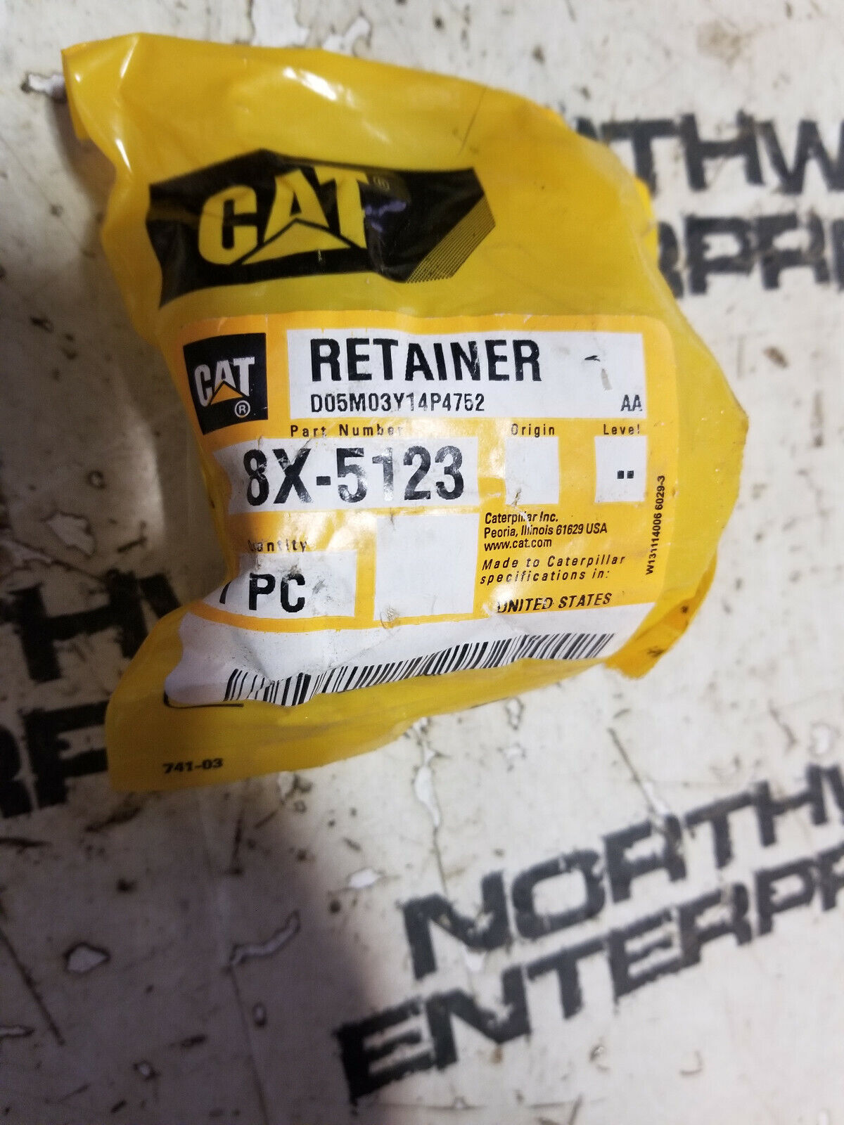 8X-5123 CATERPILLAR RETAINER