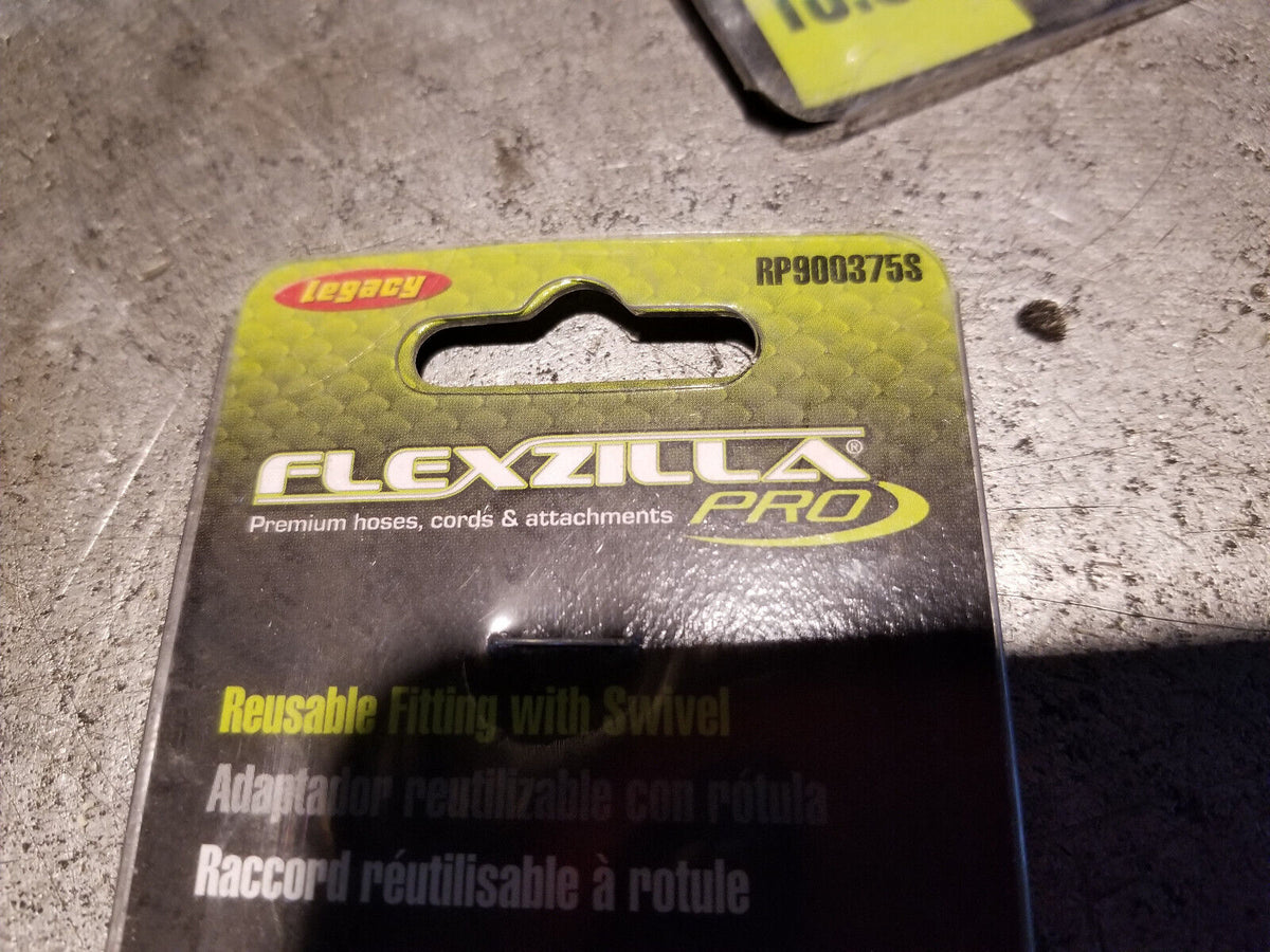LOT OF 4PC - Legacy Manufacturing RP900375S Flexzilla Pro Air Hose FITTING