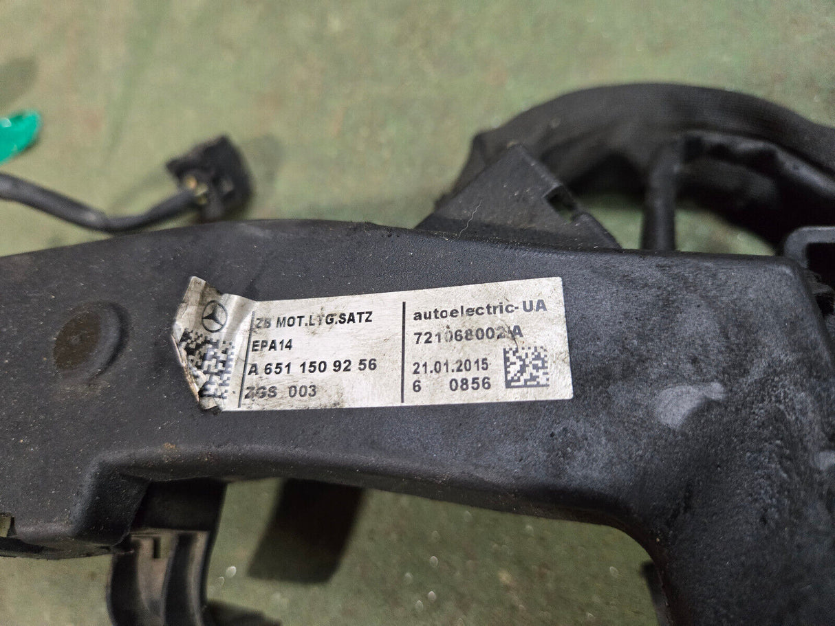 A6511509256 2014-18 Mercedes Sprinter A906 OM651 2.1 Engine Wiring Harness