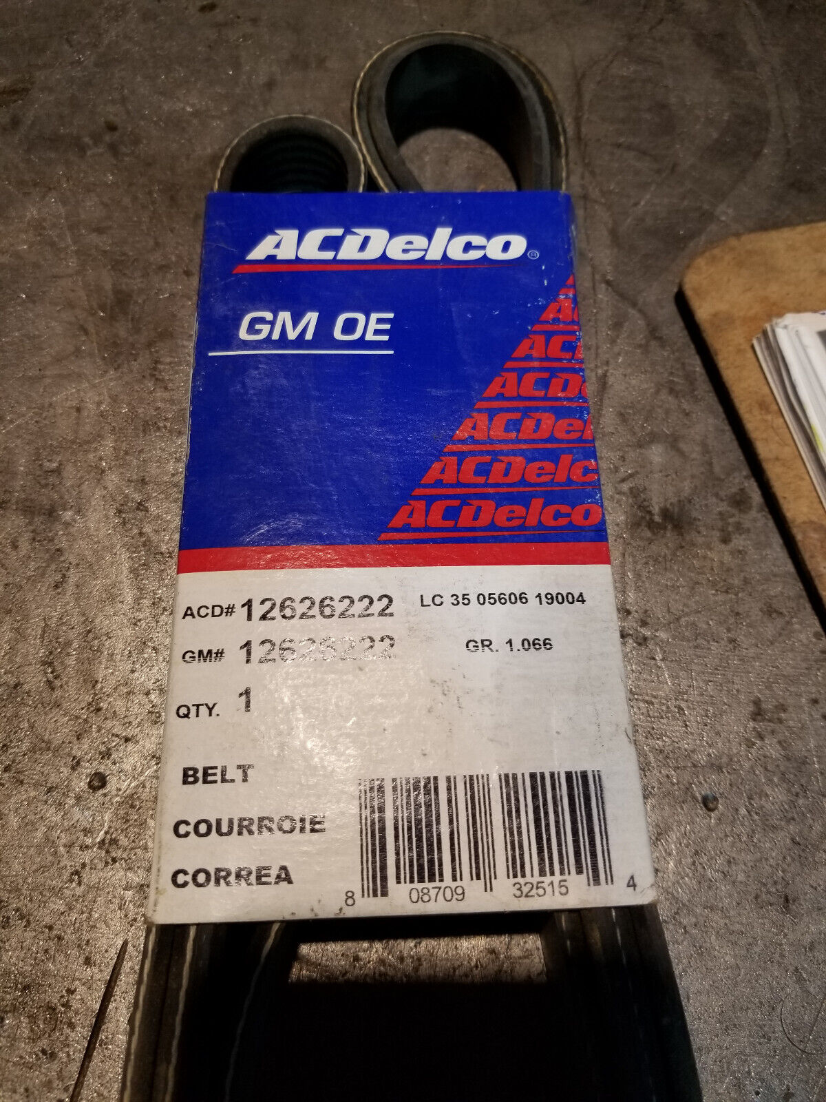 12626222 AC DELCO BELT