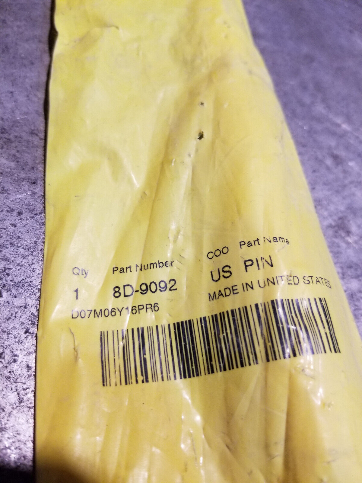 8D-9092 19mm Diameter Swivel Pin 8D9092