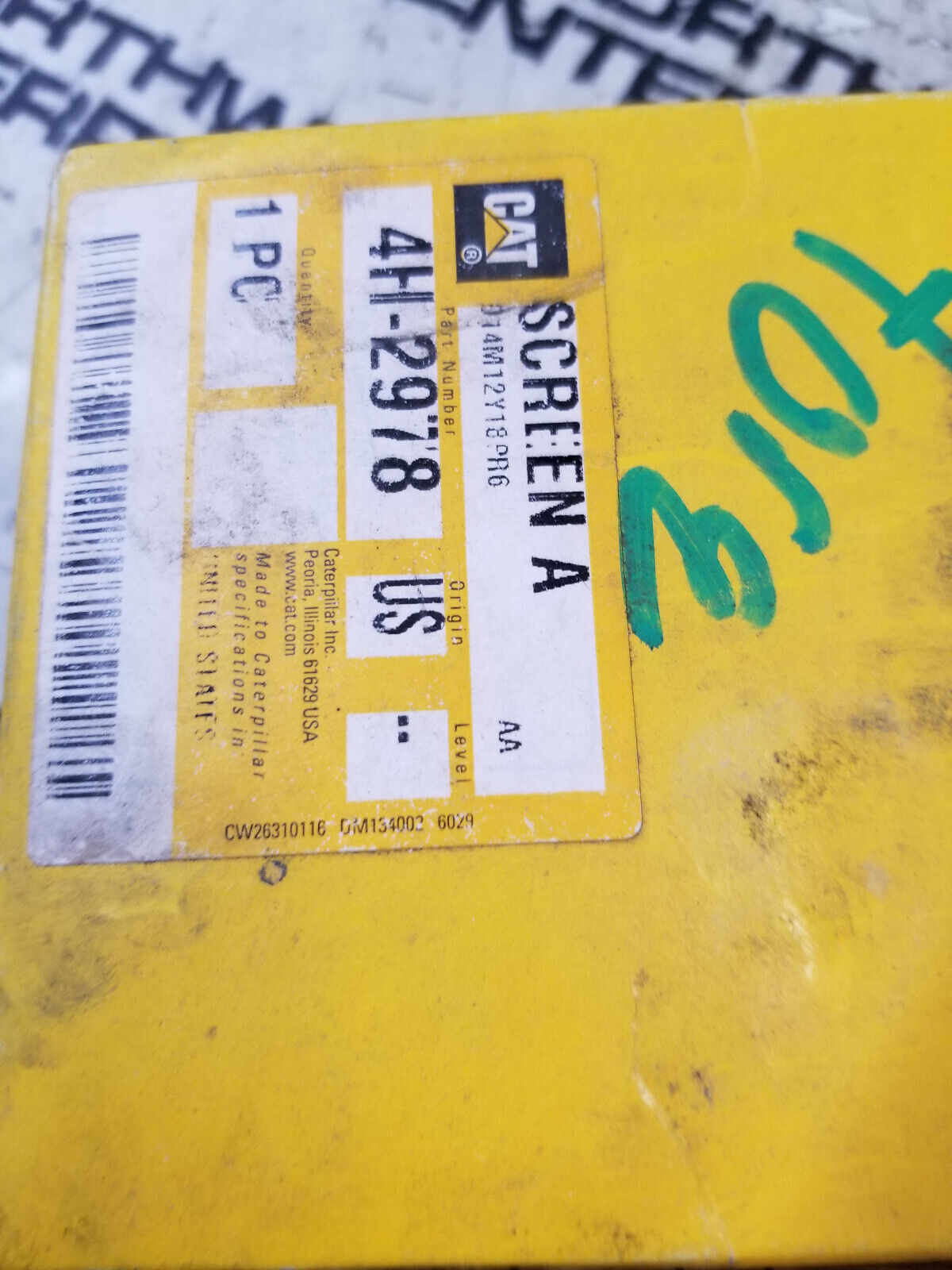 Caterpillar 4h2978 Screen 4h-2978