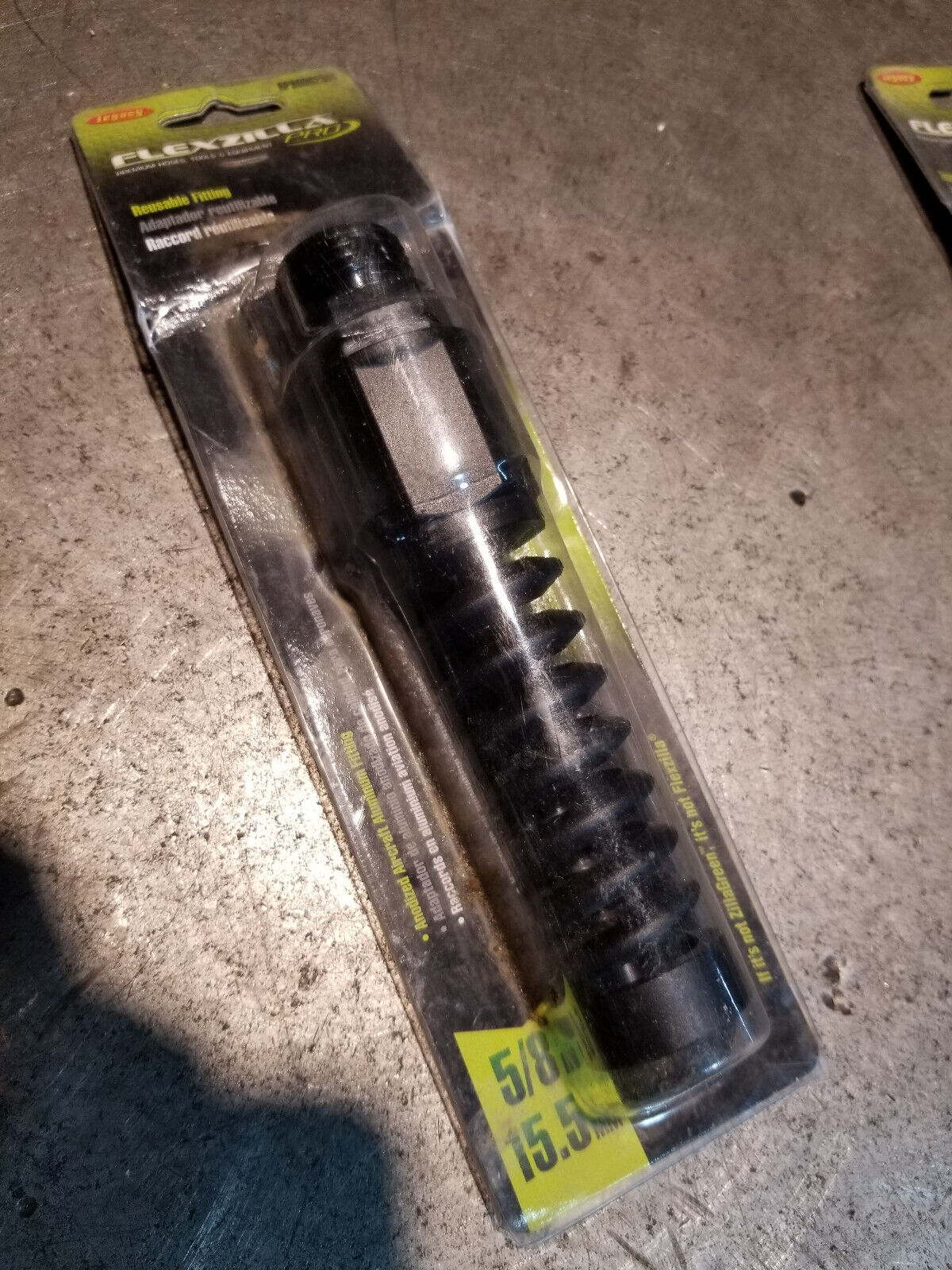 LOT OF 2PC - Flexzilla RP900625M 5/8 in. Aluminum Threaded Male Reusable Hose Re