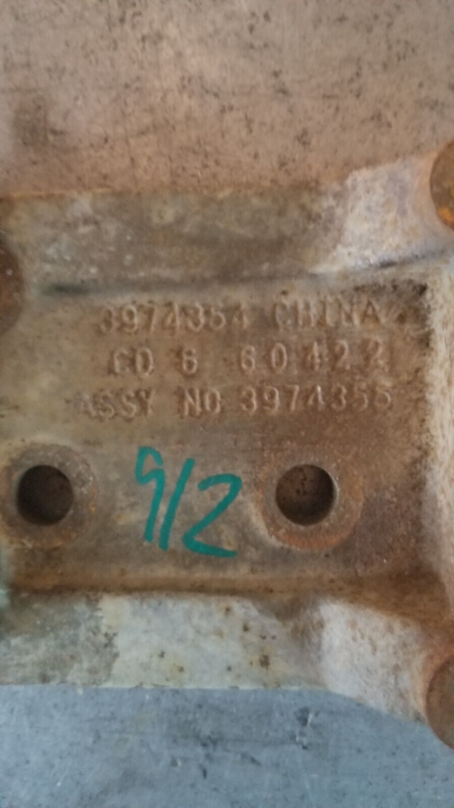 03-07 Dodge Ram Cummins 5.9L Engine Bracket 3974354 Ac compressor bracket