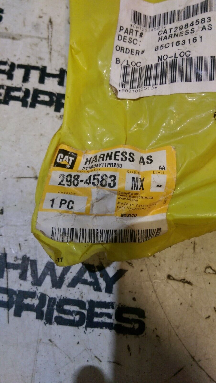 Cat 298-4583 HARNESS
