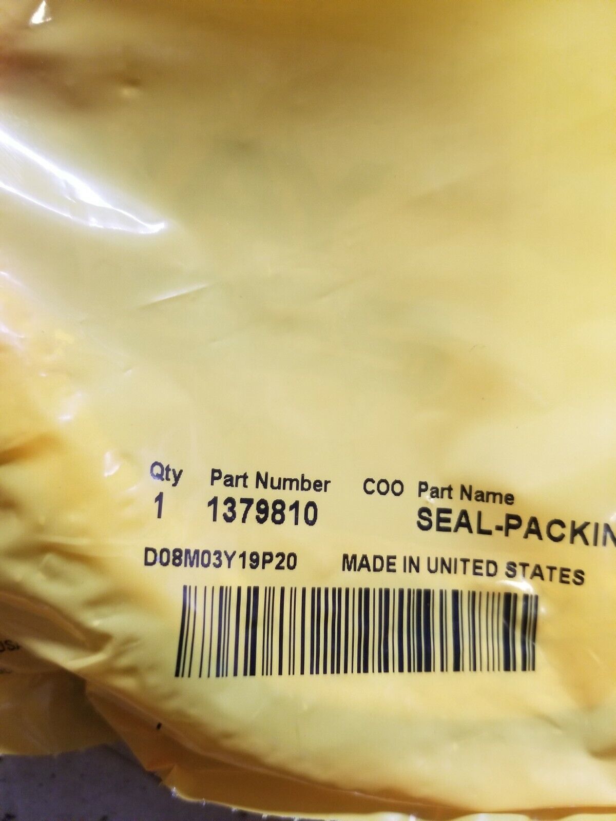 137-9810 CATERPILLAR SEAL-PACKING