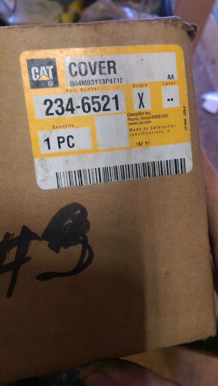 234-6521 CATERPILLAR COVER