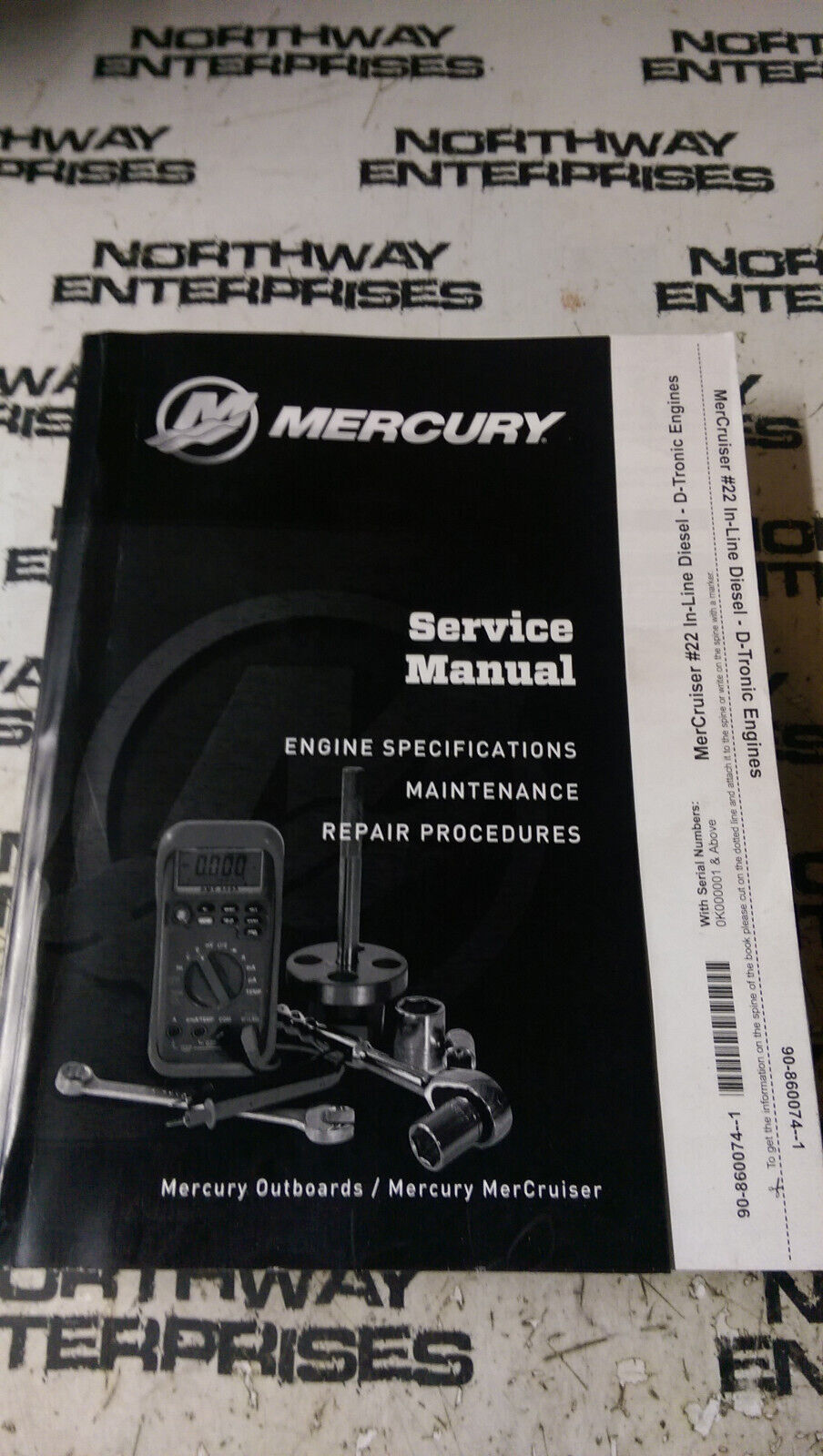 4.2l Mercury #22 Marine Engines In-Line Diesel Service Manual P/N 90-860074--1