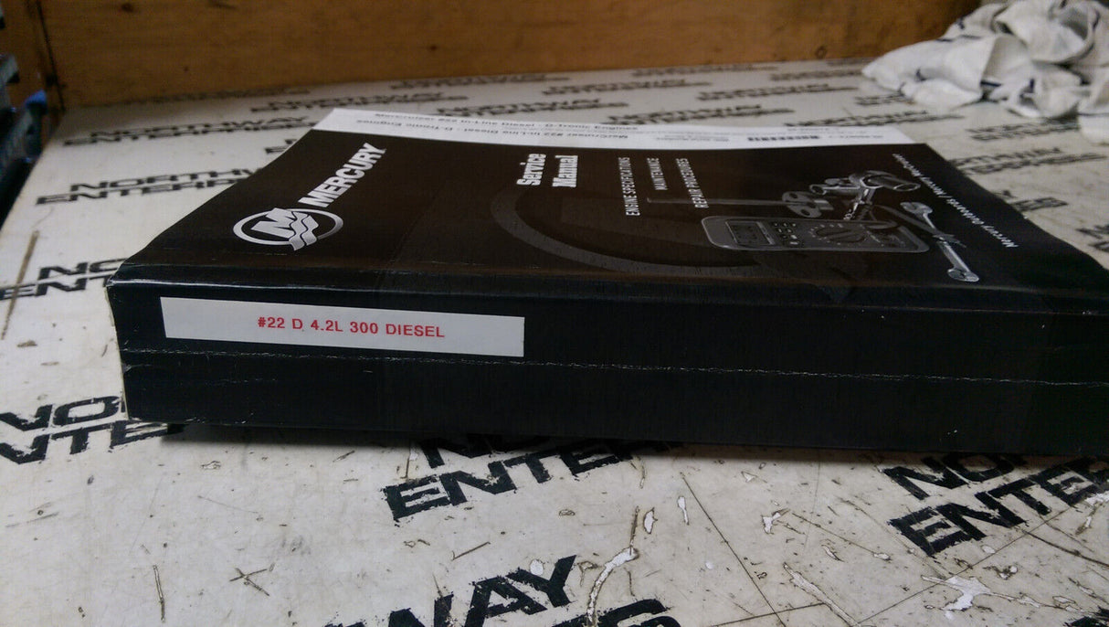 4.2l Mercury #22 Marine Engines In-Line Diesel Service Manual P/N 90-860074--1