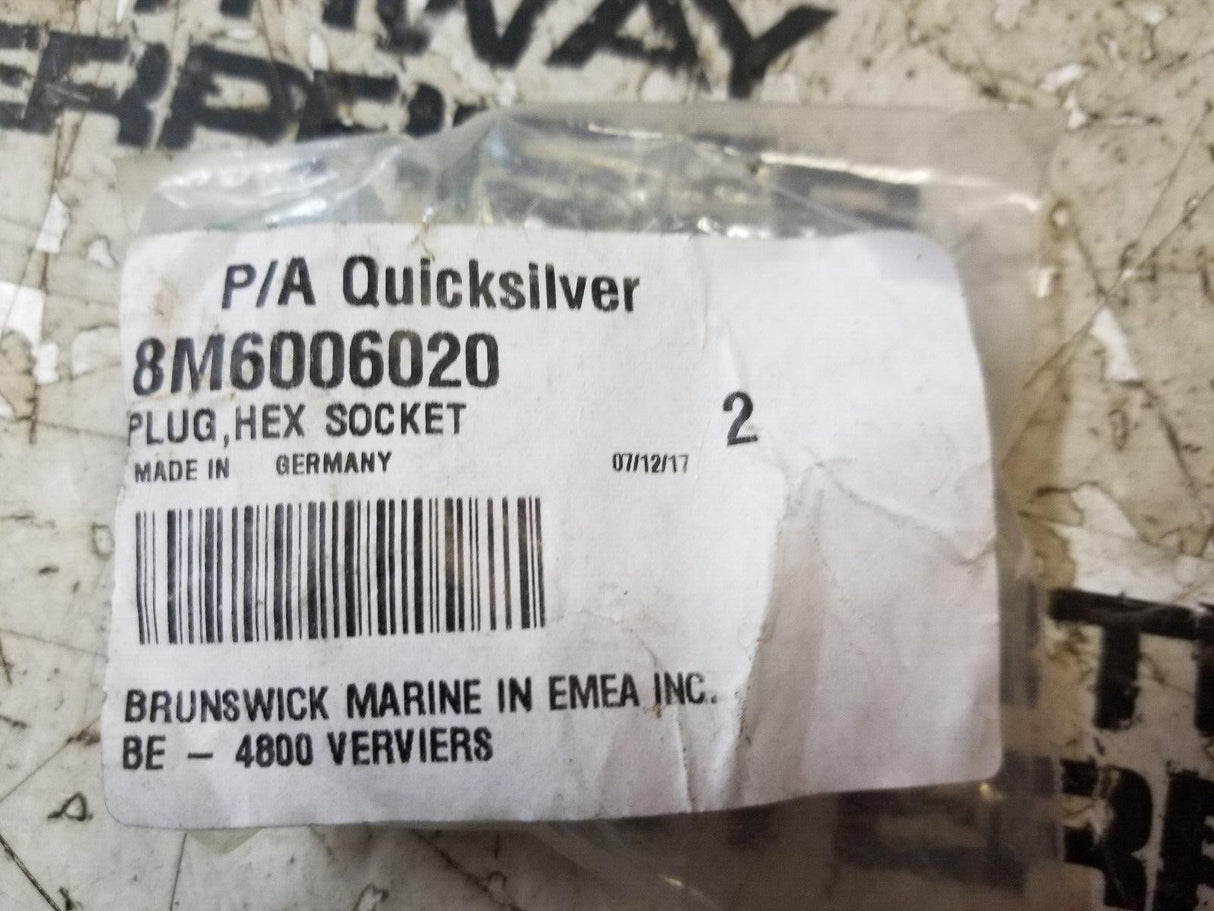 QUICKSILVER 8M6006020 Plug Hex Socket