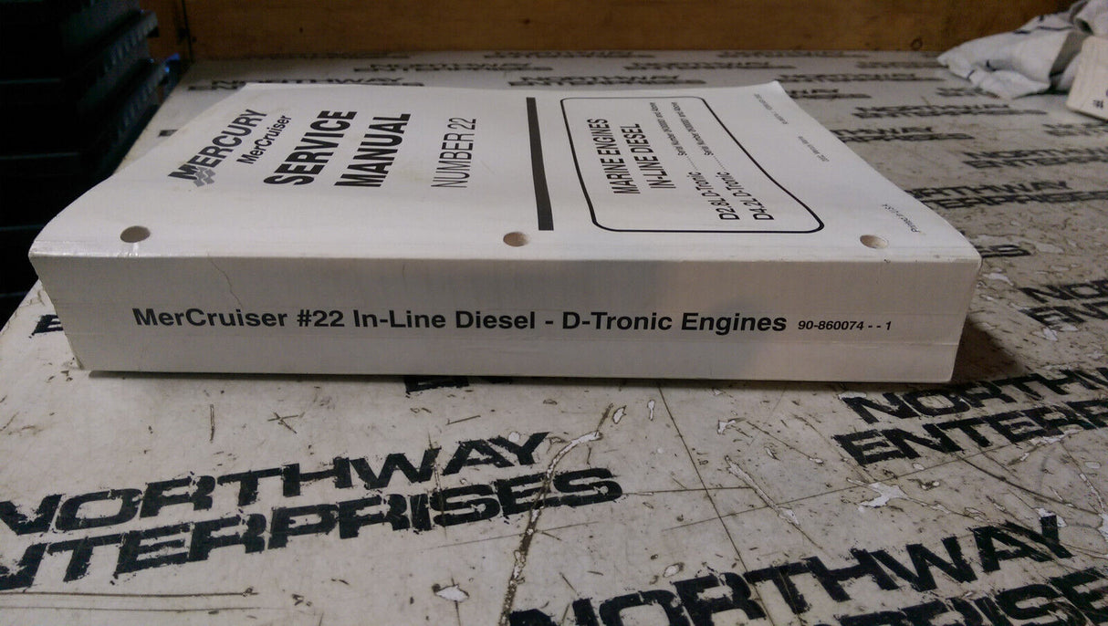 2002 Mercury #22 Marine Engines In-Line Diesel Service Manual P/N 90-860074--1