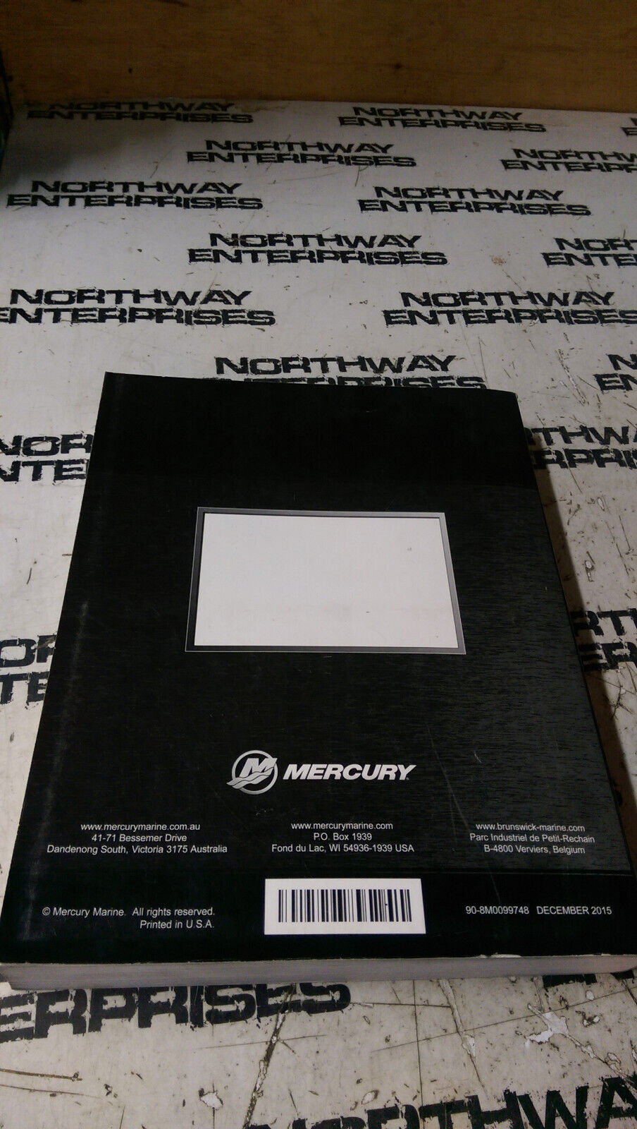 2015 Mercury MerCruiser Outboard 6.2L Service Manual P/N 90-8M0099748