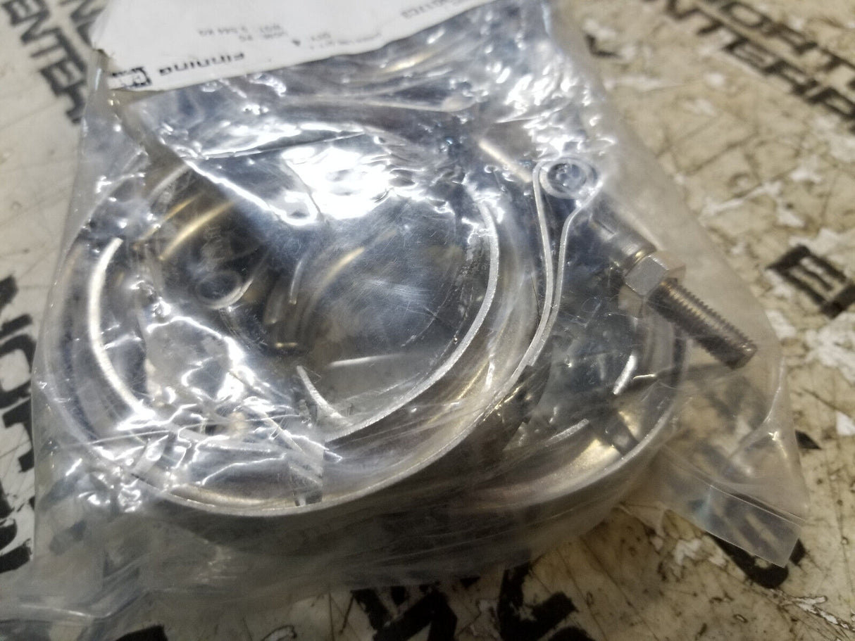 LOT OF 4PC 9N-5085 CAT 80.80mm Minimum Internal Diameter Band V Clamp
