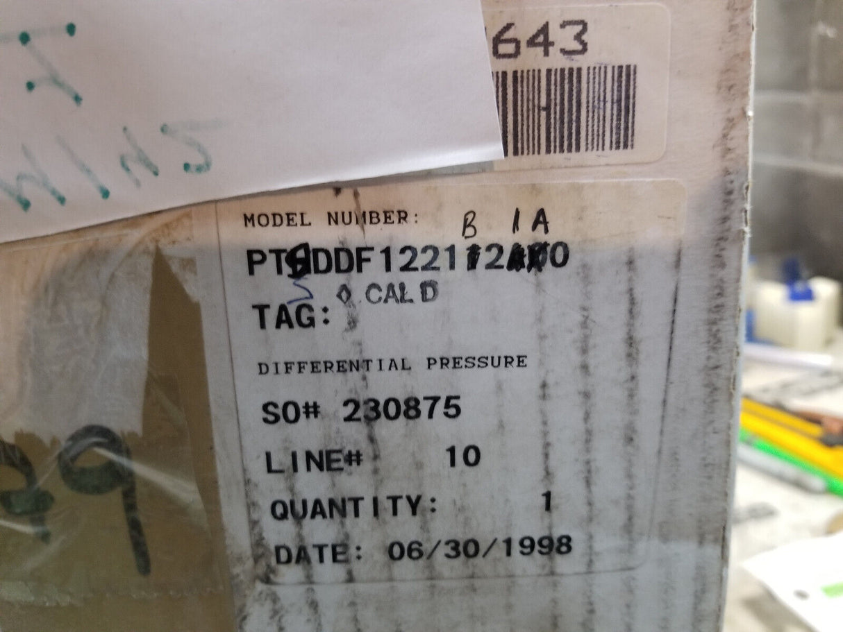 Bailey Fischer PTSDDF1221B21A0 Differenial CAL 0-75 PSI