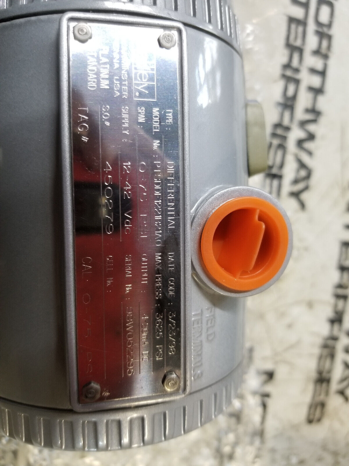 Bailey Fischer PTSDDF1221B21A0 Differenial CAL 0-75 PSI